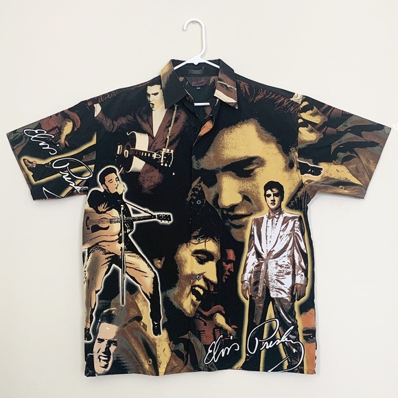 Elvis Presley Other - Elvis Presley iconic button down collard mens shirt